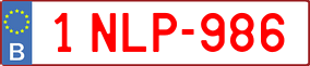 Truck License Plate